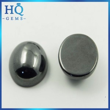 Black hematite stones ring for men cabochon hematite stones