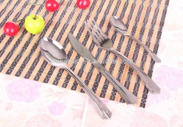 Stainless Steel Color Electroplating Plastic PS Cutlery, Electroplating Dinnerware, Electroplating Tableware
