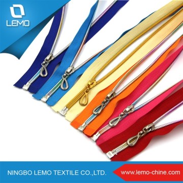 Lemo 4# Zipper Metal, Rose Gold Paint Metal Zipper