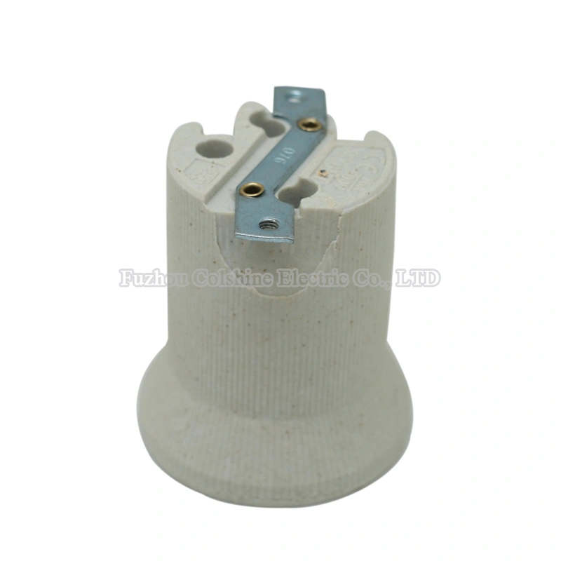 E40 Ceramic Screw Cap Lamp Holder with Metal Bracket