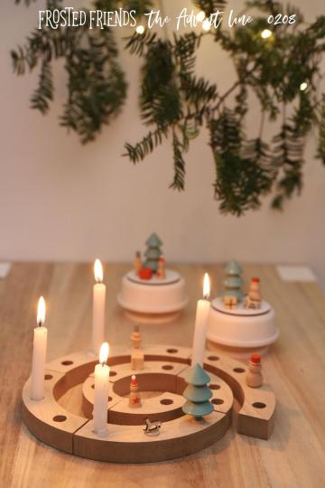 Christmas Advent Candle Holder Ring Decorative for Xmas