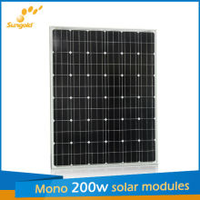 Sungold mono solar panels 200w made of Germany mono solar cells