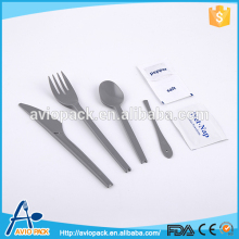 Excellent quality disposable plastic PS spoon and fork for inflight