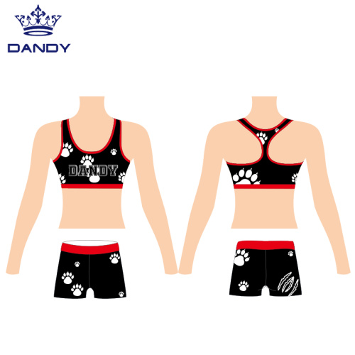 Sublimation cheer sport bra and short