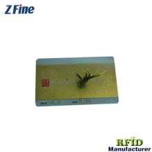Shenzhen factory frosted card with gold embossed