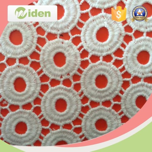 Round Pattern Cotton Guipure African Lace Fabric Water Soluble Lace Fabric