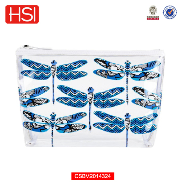 Transparent PVC Cosmetic Bag With Logo Customized