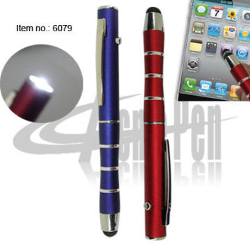 Two in One Touch Screen Pen with Torch