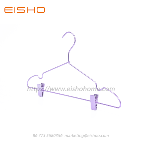 Aluminum Clothes Hanger With Clips AL011