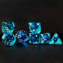 SET DE DICES RPG DRAGE BESCON DRAGE de 7, Dragon Eye Polyédral Dice Set, 6 couleurs disponibles