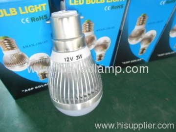 The Cheapest 12v 3w Aluminum Solar Led Bulb 