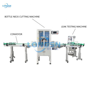 Auto Empty Bottle Neck Trimming Cutting Machine