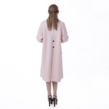 New pink cashmere overcoat