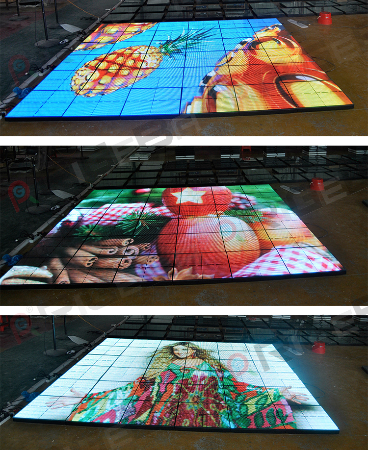 rigeba Hot selling P 4.81 outdoor led video interactive floor led dance floor panels