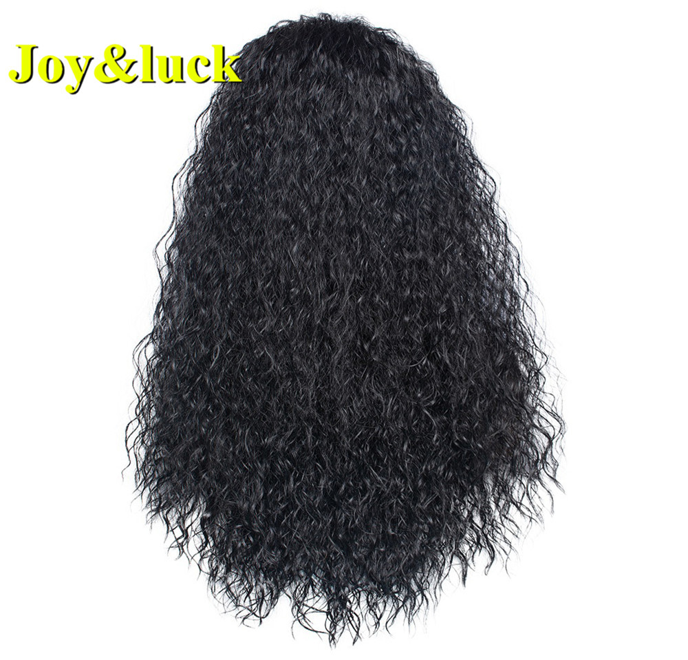 Wholesale Wig for Black Women Head Band Ladies Hair Scarf Black Hairband Long Afro Kinky Curly  Headband Wig Synthetic Hair Wigs