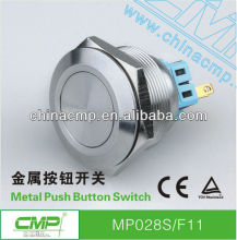 28mm waterproof stainless steel electrical push buton switch