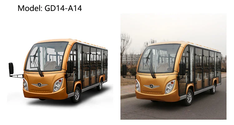 Elegant Design 11 Passengers Electric Sightseeing Car for Wholesale