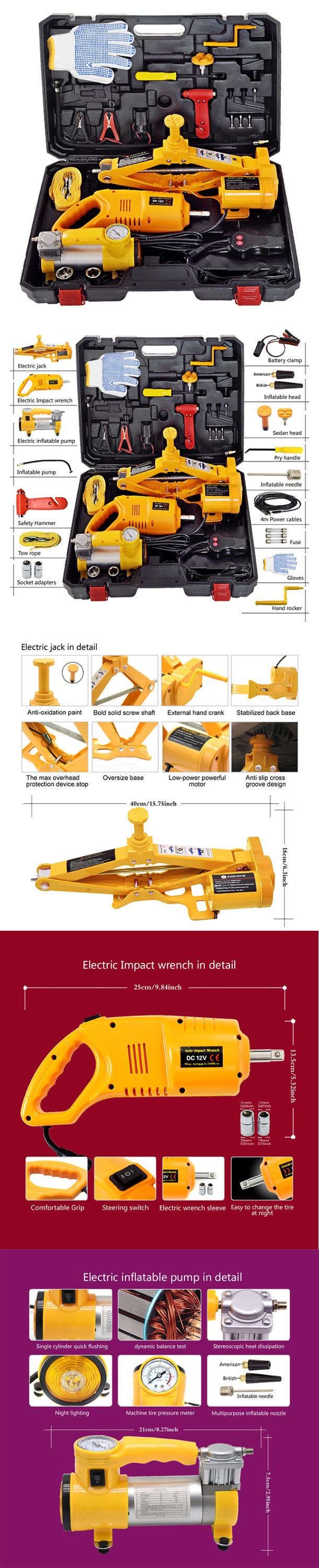 7 in one electric car jack  car jack 5ton electric