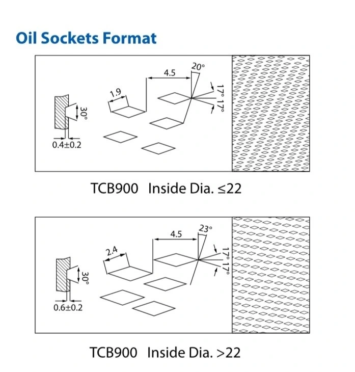 Flanged Bronze Bushing with Diamond Oil Sockets