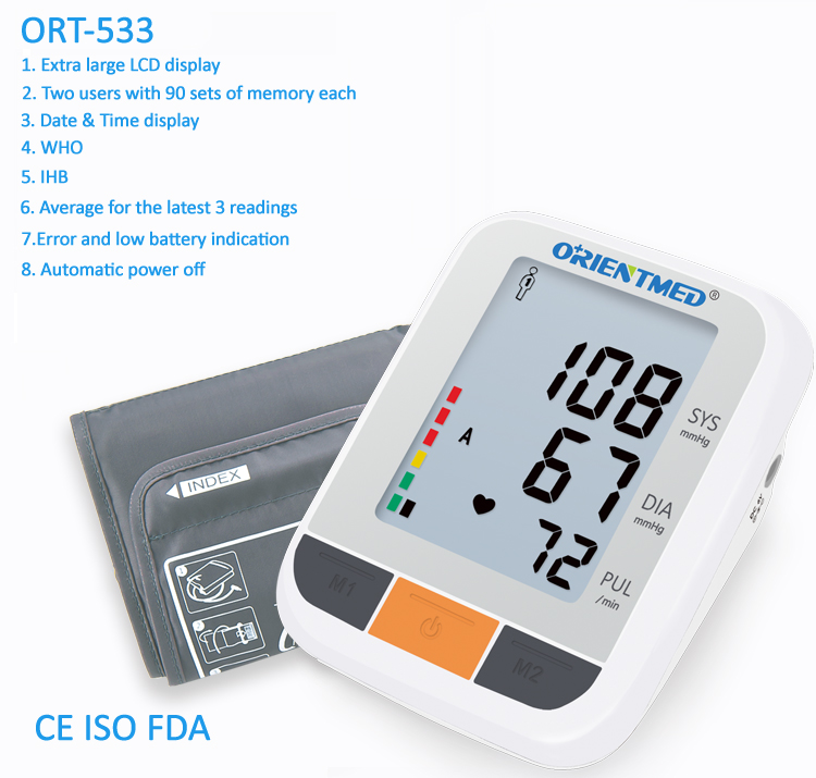 ORT533-monitor de presión arterial ORT533-blood-pressure-monitor