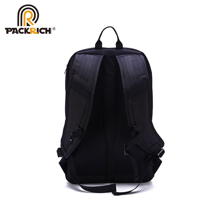 Personalized Popular Famous Brand Name Shoulder Computer Black Backpack For Man