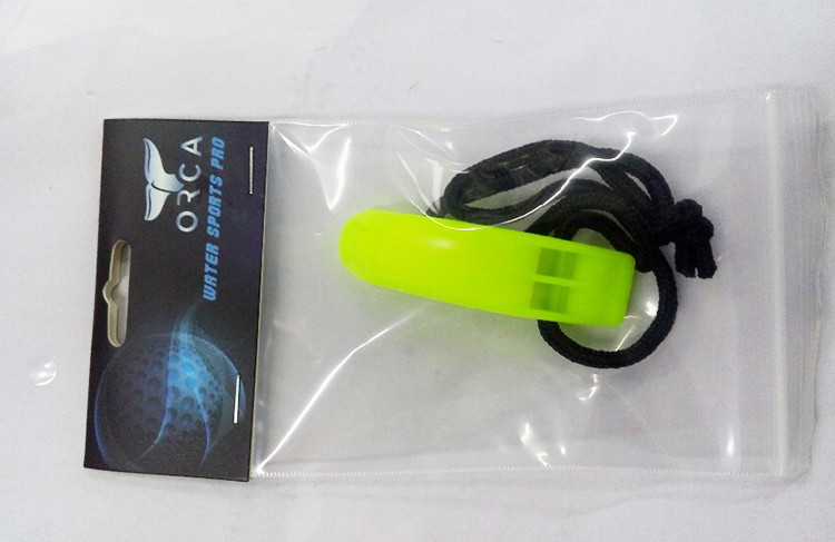 Customized outdoor Diving Emergency plastic whistle, marine survival rescue sports safety Whistle~