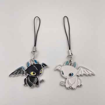 Cute DIY Double Brake Key Chain for Mobile Phones