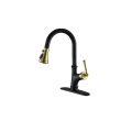 Matte Black Kitchen Faucet with Pull Down Sprayer