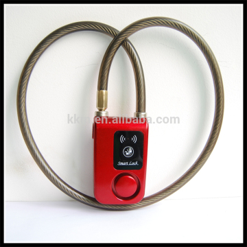 Remote Control Bicycle Alarm door lock, Metal Smart door padlock bluetooth lock