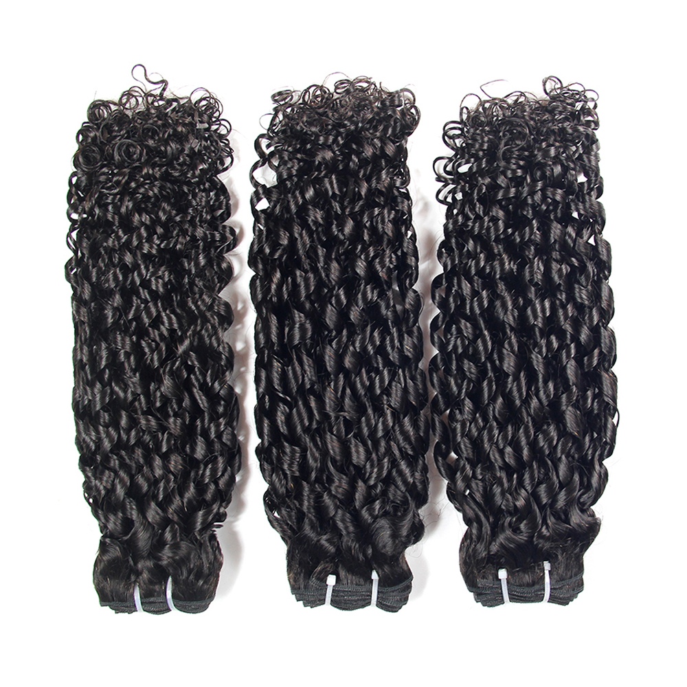 Hair salon tangle free human virgin malaysian curly hair, accept custom hair extension packaging