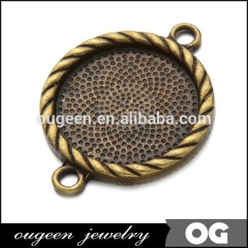 20mm antique bronze colour Blank Pendant Blanks, Pendant Bases, Pendant Settings