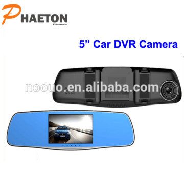 Car dvr dash camera 5.0 inch HD1080P screen dash cam dual lens recording dvr