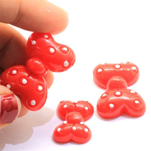 Résine mignon papillon rouge forme noeud papillon lâche dos plat perles de résine Kawaii Design populaire pour artisanat décoration bricolage autocollants