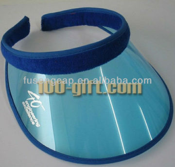 plastic pvc towelling sweatband sunvisor cap