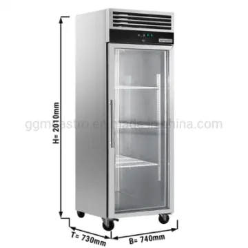 Commercial Refrigerator Single Glass Door Fridge