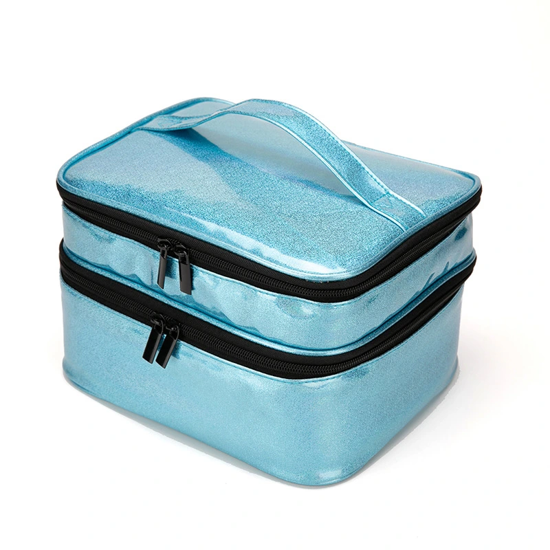 Double Layer Multi-Functional Cosmetic Bags Lady Pouch Waterproof Travel Cosmetic Bag