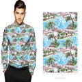 100% Cotton Satin Sateen Digital Printed Shirt Fabric