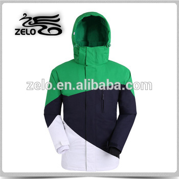 2015 name brand waterproof breathable woven ski jacket