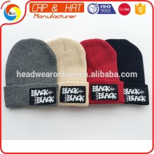 Top Quality Label Patch Beanies Winter Ski Kintted Cap