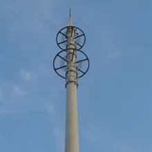 Polygon Shape 35m Communication Pole With Antennas