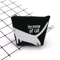 Karikatür kedi tarzı silikon cion çanta