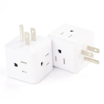 4-Way Electrical Outlet Extender - Multi Plug Travel Wall Plug Adapter