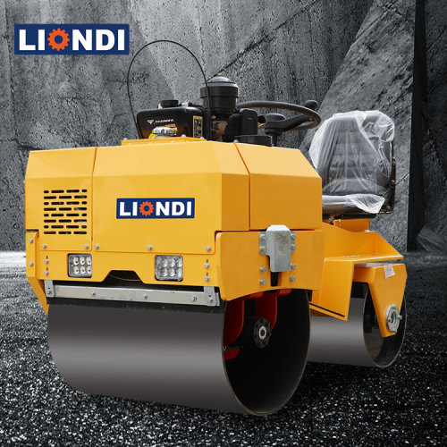 Mini 0.7ton Vibratory Road Roller Double Drum DVR-700