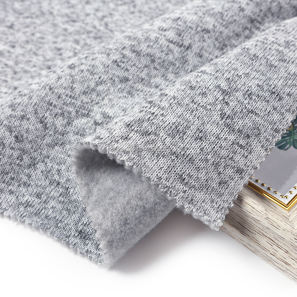 Hacci fleece Space Dye Brush Fabric