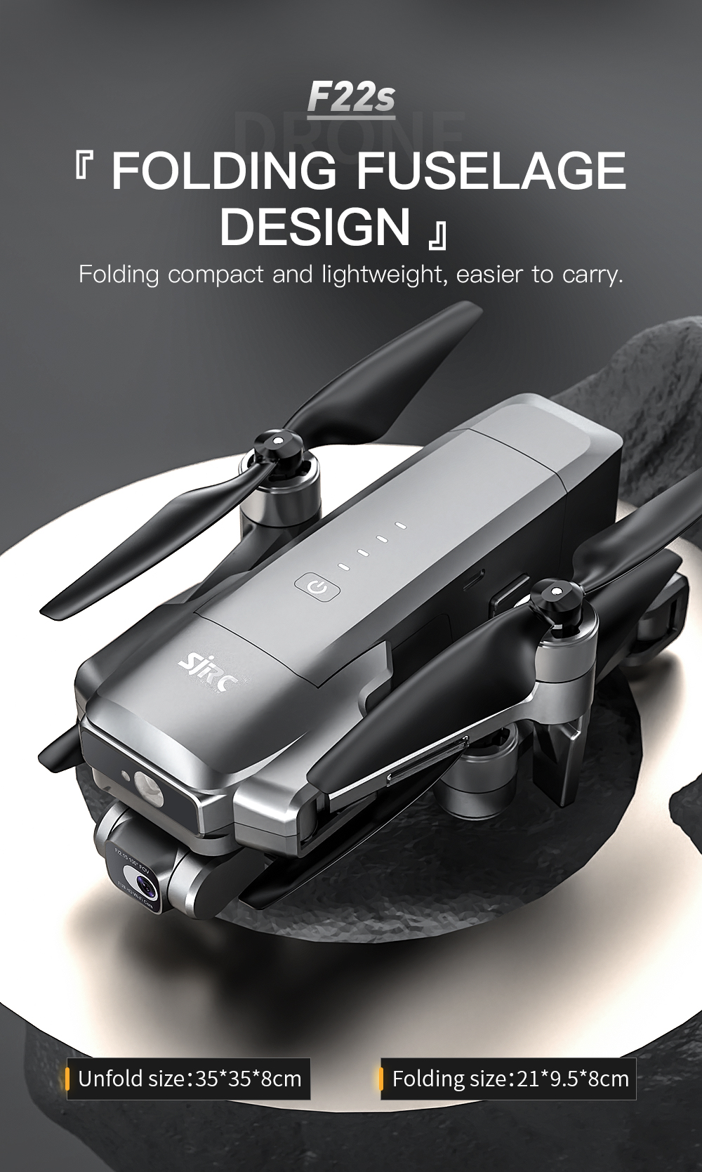SJRC F22S 4K Pro Drone With Camera Obstacle Avoidance 3.5KM 2-axis EIS Gimbal 5G WIFI GPS Quadcopter Professional RC Dron