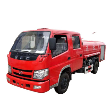 fire fighting truck with engine with fire tools