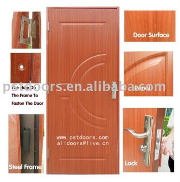 Wood Grain Melamine Door,Energy Saving Door