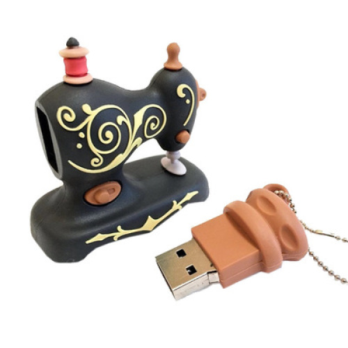 Unidad flash USB con forma de máquina de coser