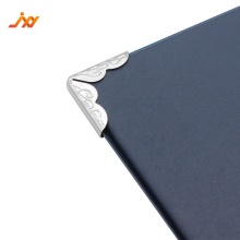 High quality gold silver nickel book corner protection clip menu photo album metal corner decorative flat angle Bag edge corner