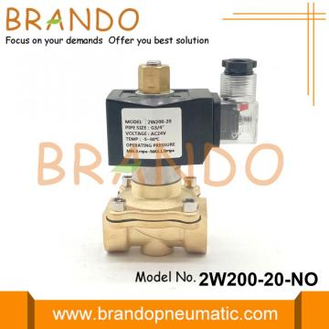 2-Way Normally Open Brass Water Solenoid Valve 3/4''